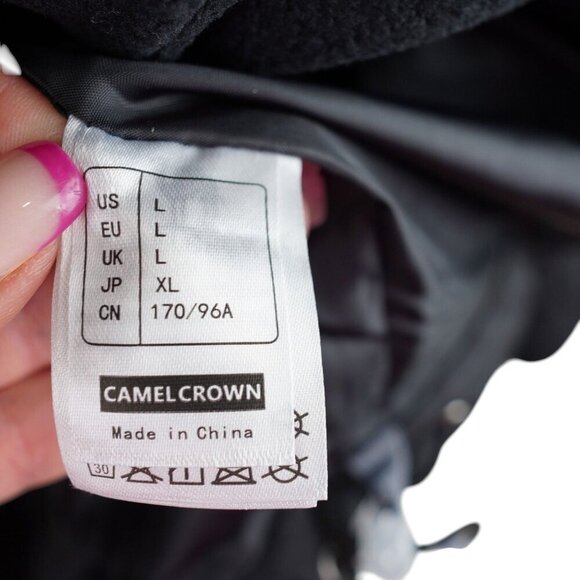 NWT Camel Crown Womens Ski Jacket‎ Detachable Hooded Coat Black Size L - Picture 9 of 16
